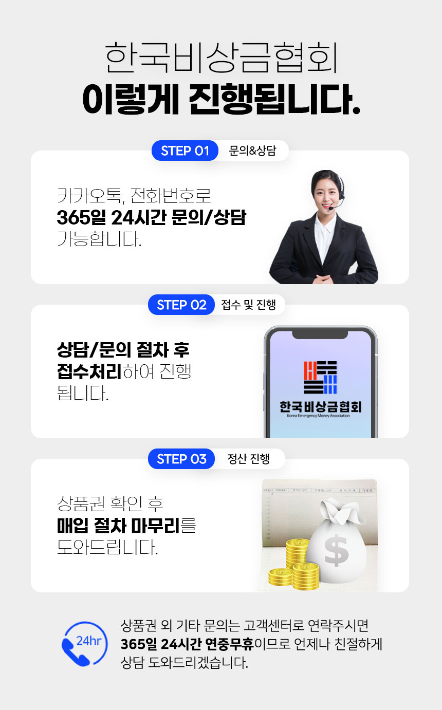 한국비상금협회 이렇게 진행됩니다.
